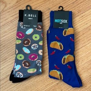 Men’s high donut and taco socks